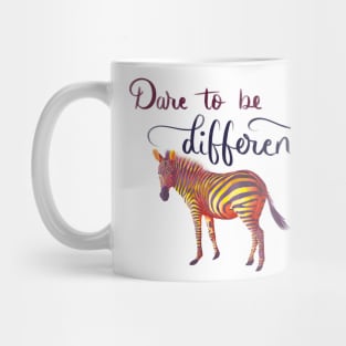 Dare to be Different - Yellow and purple Mug